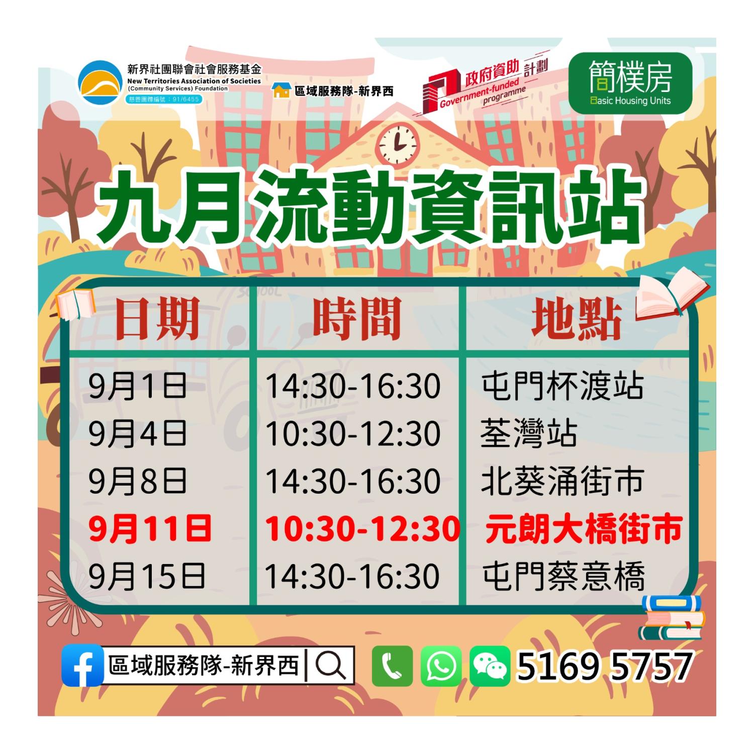 「劏房」租務條例流動資訊站(元朗大橋街市) 